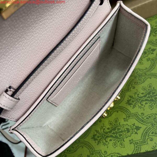 Replica Gucci 652683 Padlock Jumbo GG Mini Bag Light pink 10