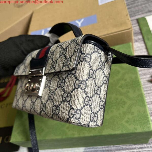 Replica Gucci 652683 Padlock Mini Bag Black 9