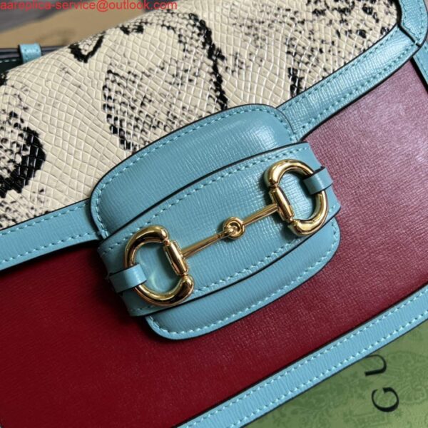 Replica Gucci Horsebit 1955 shoulder bag 602204 Blue 6