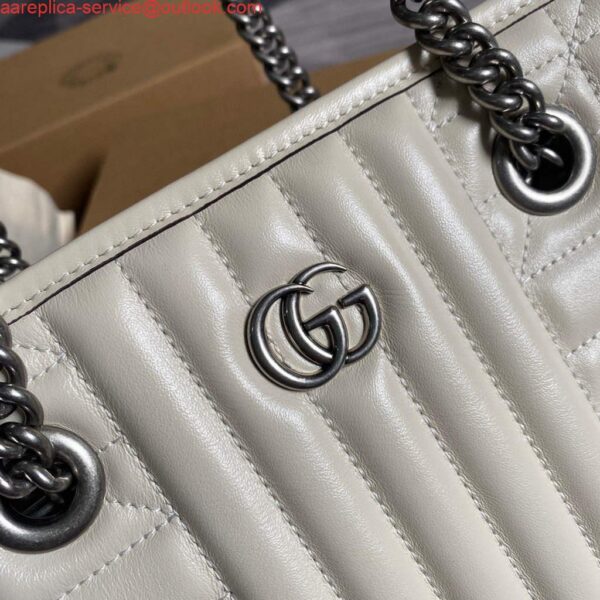 Replica Gucci 681483 GG Marmont small tote bag Beige 6