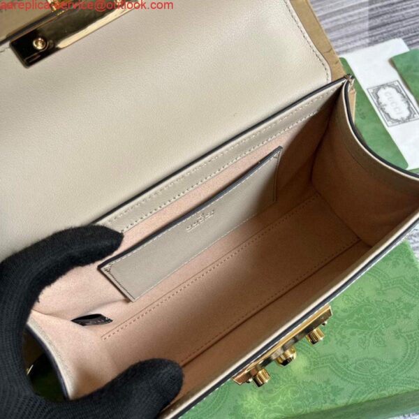 Replica Gucci 735103 Padlock Mini shoulder bag Beige 6