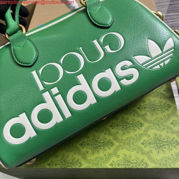 Replica Gucci 727558 Adidas X Gucci Medium Duffle Bag Green 4