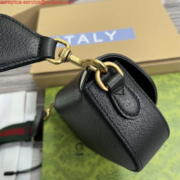 Replica Gucci 727791 Adidas X Gucci Mini Bag Black 2