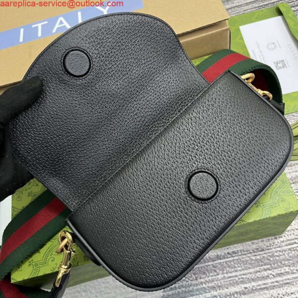 Replica Gucci 727791 Adidas X Gucci Mini Bag Black 6