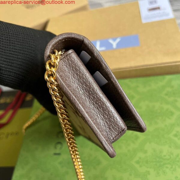 Replica Gucci 621892 Gucci Horsebit 1955 Chain Wallet Brown 5