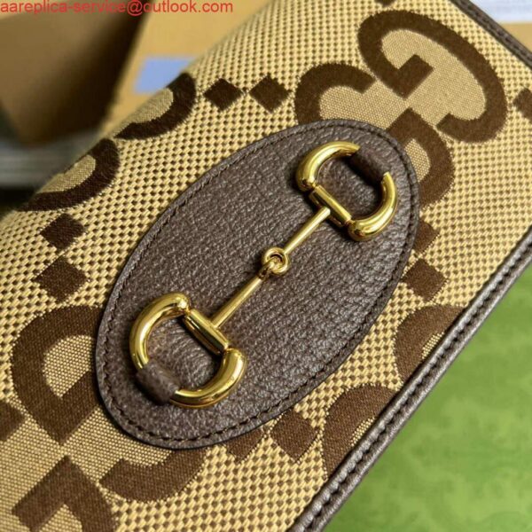 Replica Gucci 621892 Gucci Horsebit 1955 Chain Wallet Brown 6