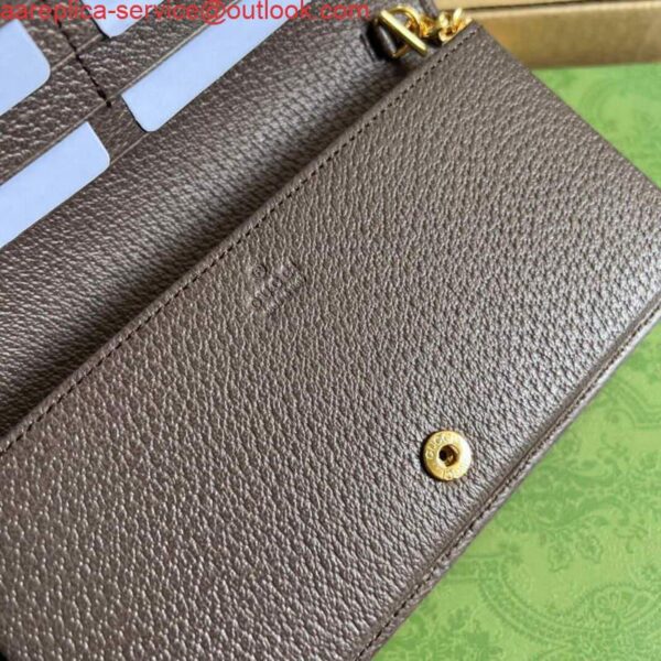 Replica Gucci 621892 Gucci Horsebit 1955 Chain Wallet Brown 8