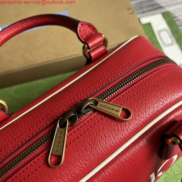 Replica Adidas x Gucci 702397 mini duffle bag Red 7