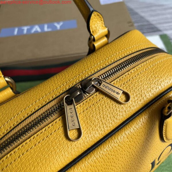 Replica Adidas x Gucci 702397 mini duffle bag yellow 6