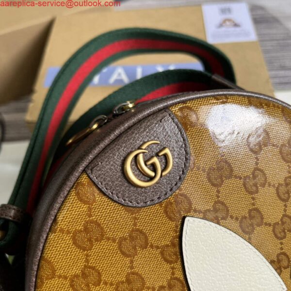 Replica Adidas x Gucci ‎702640 Ophidia small shoulder bag Beige and brown 8