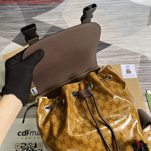 Replica Adidas x Gucci backpack ‎495563 Beige and brown 9