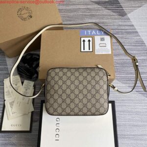 Replica Gucci 645454 GG Horsebit 1955 Small Shoulder Bag Beige