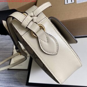 Replica Gucci 645454 GG Horsebit 1955 Small Shoulder Bag Beige 2