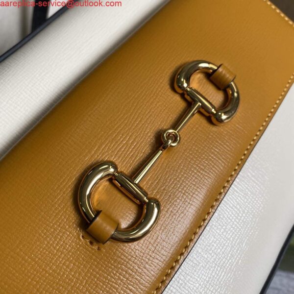 Replica Gucci 645454 Gucci Horsebit 1955 Small Shoulder Bag Beige Tan 6