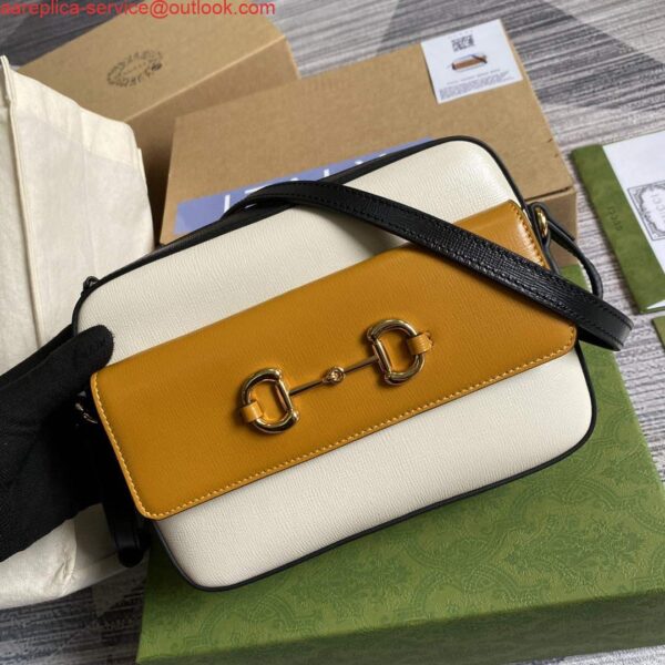 Replica Gucci 645454 Gucci Horsebit 1955 Small Shoulder Bag Beige Tan 7