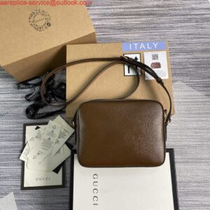 Replica Gucci 645454 Gucci Horsebit 1955 Small Shoulder Bag Brown