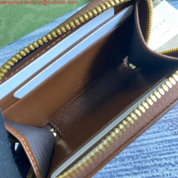 Replica Gucci ‎‎658549 Gucci Horsebit 1955 Card Case Brown 9