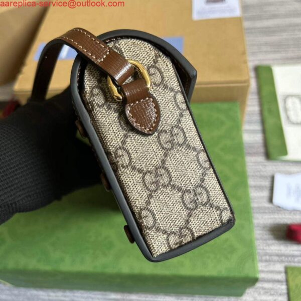 Replica Gucci 699296 Gucci Horsebit 1955 mini bag Brown 2