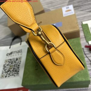 Replica Adidas x Gucci small shoulder bag 702427 Yellow leather 2