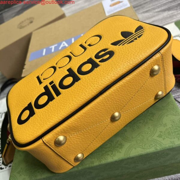 Replica Adidas x Gucci small shoulder bag 702427 Yellow leather 7