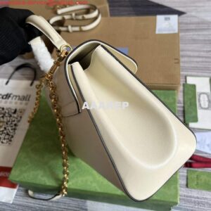 Replica Gucci 702049 Horsebit 1955 Medium Bag White 2