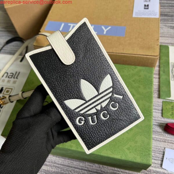 Replica Gucci 702203 Adidas x Gucci phone case Black 3