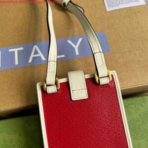 Replica Gucci 702203 Adidas x Gucci phone case Red 2