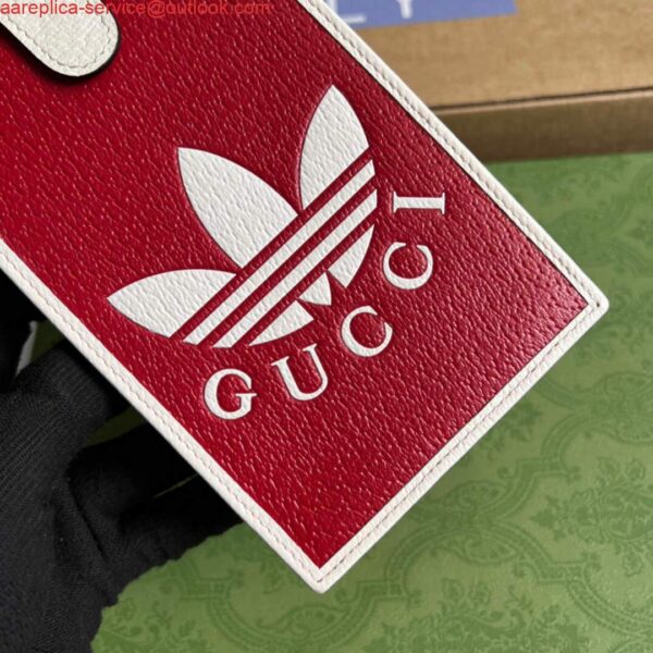 Replica Gucci 702203 Adidas x Gucci phone case Red 6