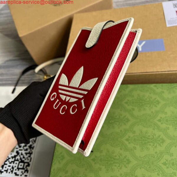 Replica Gucci 702203 Adidas x Gucci phone case Red 8