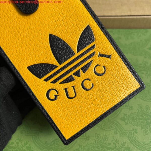 Replica Gucci 702203 Adidas x Gucci phone case Yellow 5