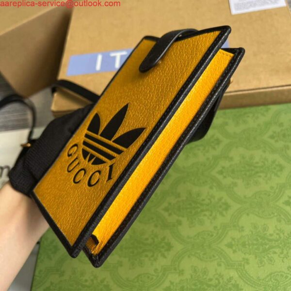 Replica Gucci 702203 Adidas x Gucci phone case Yellow 7