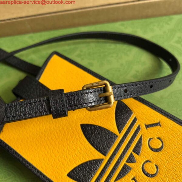 Replica Gucci 702203 Adidas x Gucci phone case Yellow 8