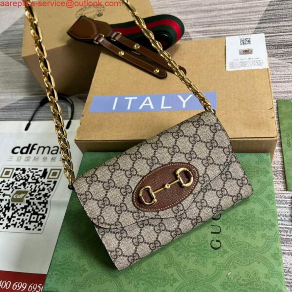 Replica Gucci 724713 Gucci Horsebit 1955 mini bag Beige and Brown 3