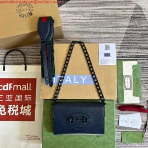 Replica Gucci 724713 Gucci Horsebit 1955 mini bag Blue