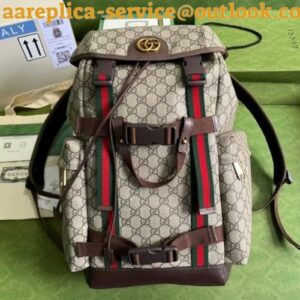 Replica Replica Gucci Skateboard Backpack in GG Supreme Canvas 2