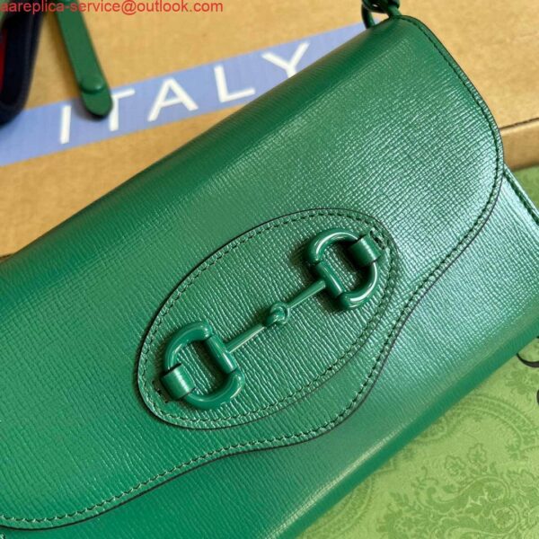 Replica Gucci 724713 Gucci Horsebit 1955 mini bag Green 7