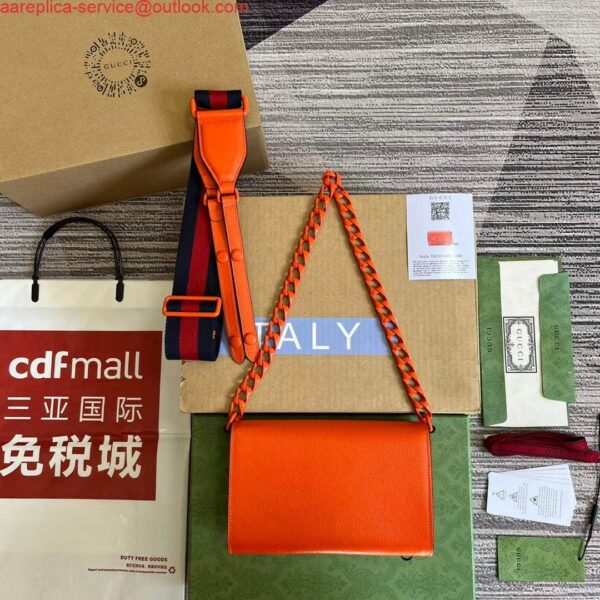 Replica Gucci 724713 Gucci Horsebit 1955 mini bag Orange 2