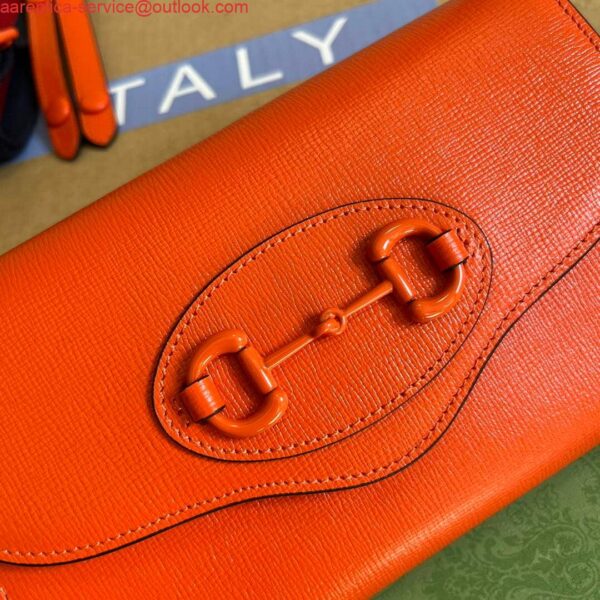 Replica Gucci 724713 Gucci Horsebit 1955 mini bag Orange 4