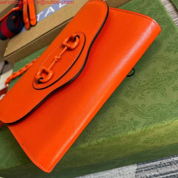 Replica Gucci 724713 Gucci Horsebit 1955 mini bag Orange 5