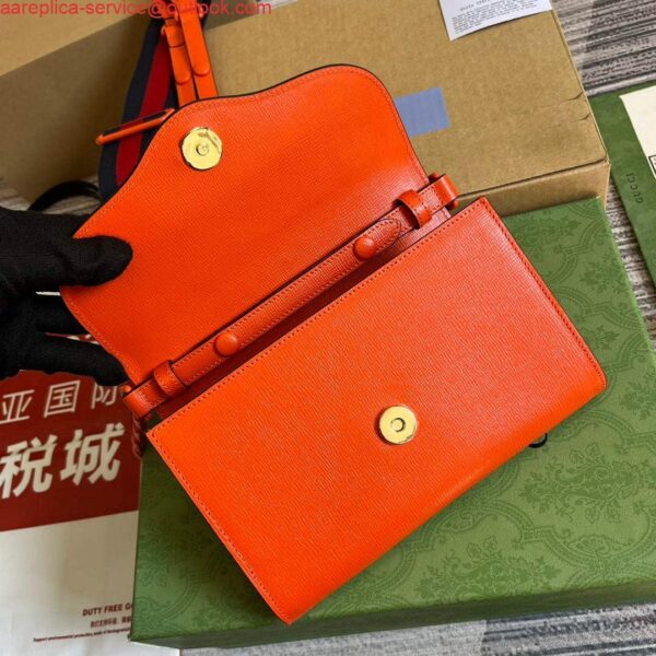 Replica Gucci 724713 Gucci Horsebit 1955 mini bag Orange 7