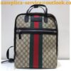 Replica Gucci Men's Gucci-Dapper Dan Backpack 536413 Black GG Leather 2018 2