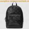 Replica Gucci Men's Gucci-Dapper Dan Backpack 536413 Black GG Leather 2018