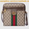 Replica Gucci Mini Messengers Bag In Black GG Embossed Leather