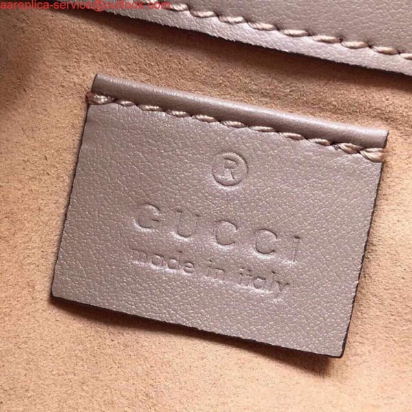 Replica Gucci 476433 GG Marmont Matelassé Leather Super Mini Bag Light Pink 10