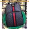 Replica Gucci mens backpacks guccighost canvas techpack 429037 Black/Green/Yellow(superm-741301) 2