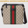 Replica Gucci web and snake leather messenger 429016 green