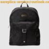 Replica Gucci RE(BELLE) Leather Men's Backpack ‎526908 Black 2018 2