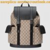 Replica Gucci soft GG supreme canvas backpack 450958 black(742402) 2