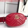 Replica Gucci 476434 GG Marmont Matelassé Leather Belt Bag Light Pink