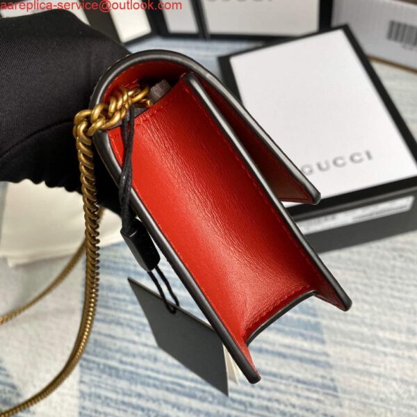 Replica Gucci 481291 GG Supreme mini bag with cherries Red 4